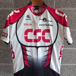 Vintage Giordana CSC Racing Cycling Jersey - Men's XL (21" P2P)